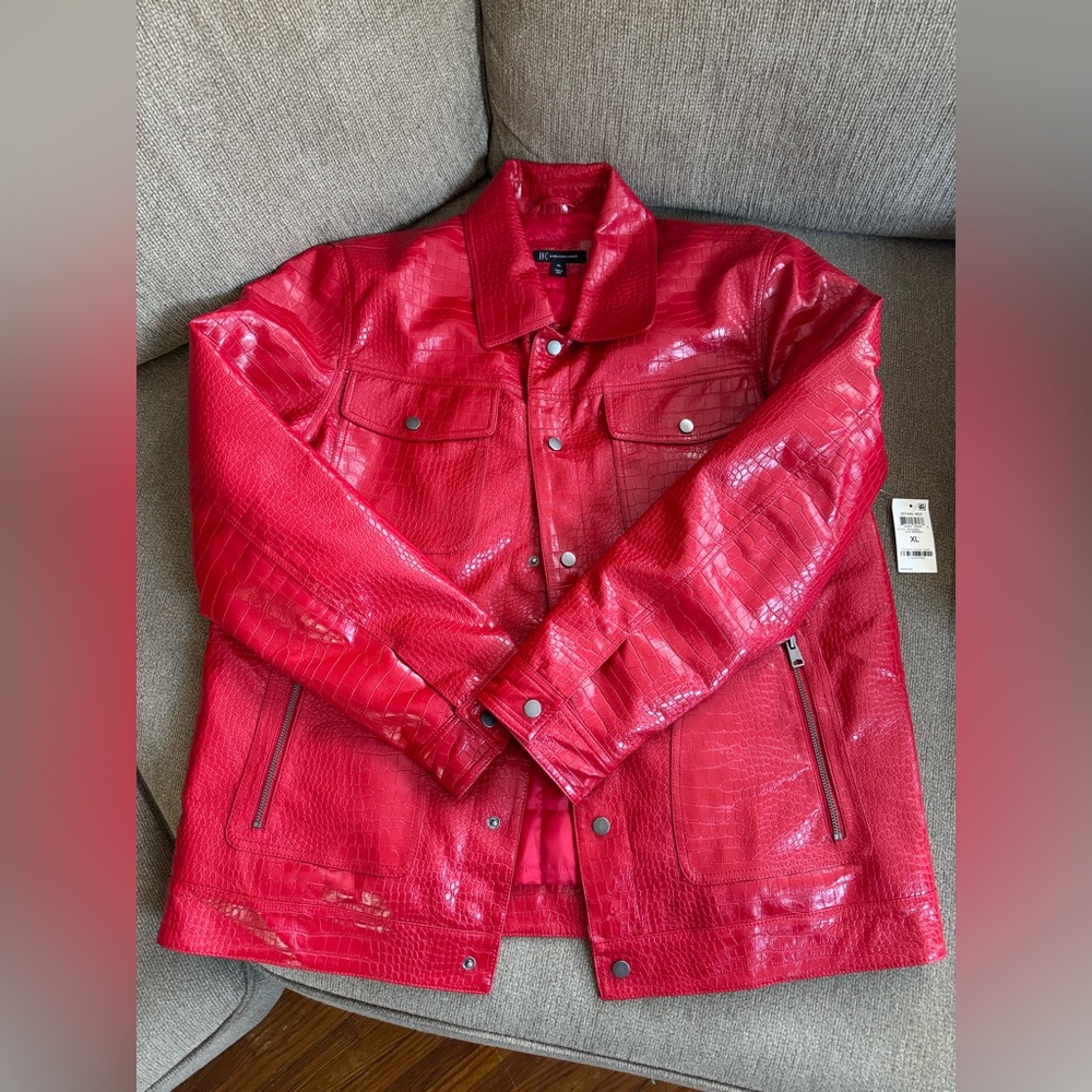 TAG ON! I.N.C. International Concepts
Men's Faux-Crocodile Trucker Jacket
